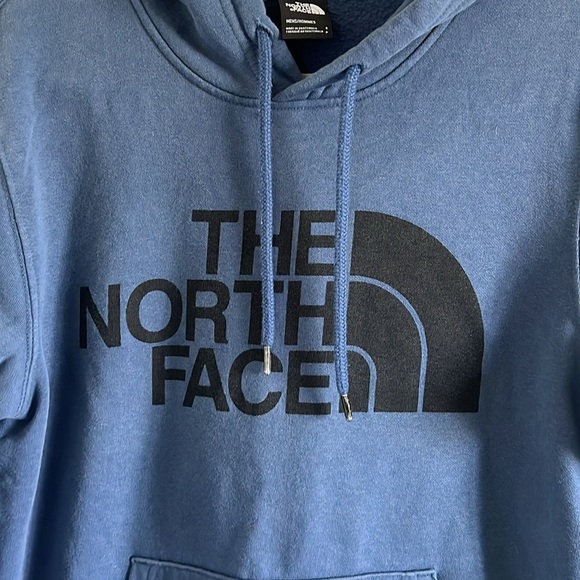 Men's The North Face Blue Hoodie Sweatshirt Size Small - Picture 3 of 7